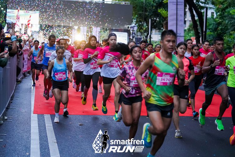 Race photo from Smartfren Run 2024