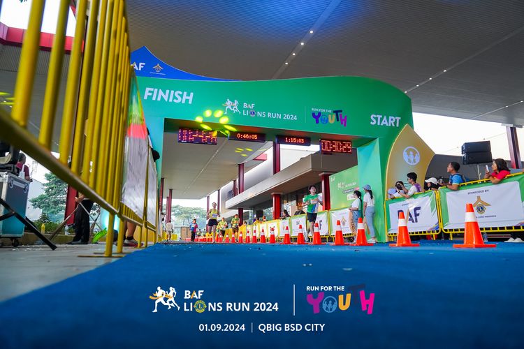 Race photo from BAF LIONS RUN 2024