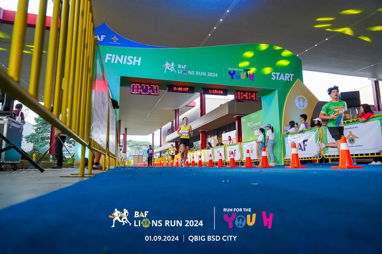 Race photo from BAF LIONS RUN 2024