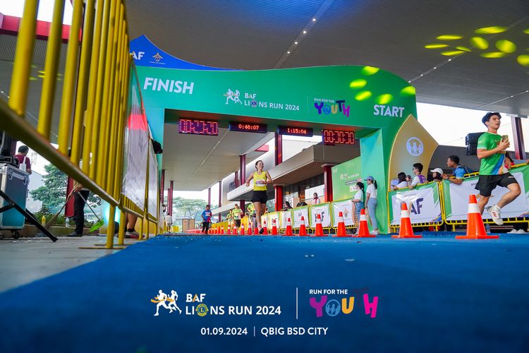 Race photo from BAF LIONS RUN 2024