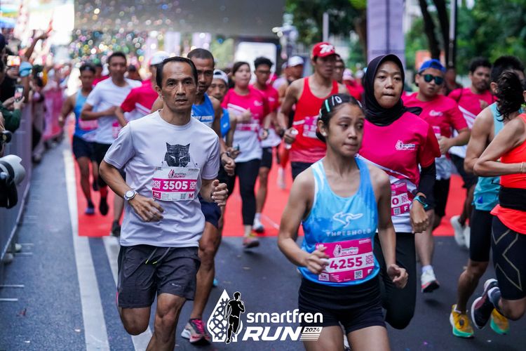 Race photo from Smartfren Run 2024