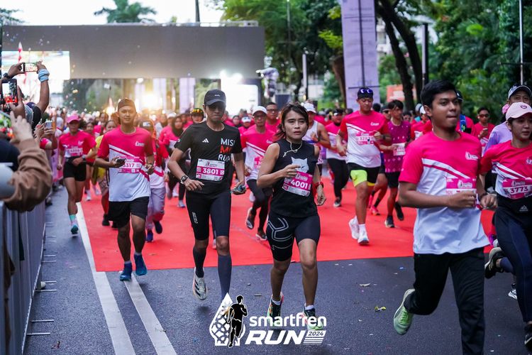 Race photo from Smartfren Run 2024