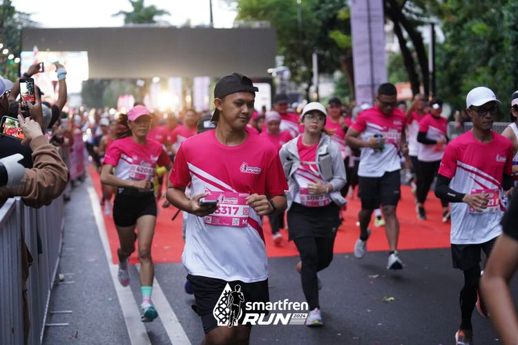 Race photo from Smartfren Run 2024