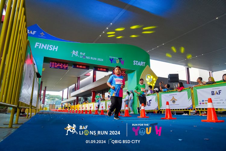 Race photo from BAF LIONS RUN 2024