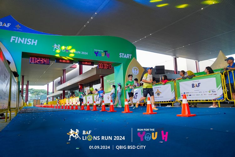 Race photo from BAF LIONS RUN 2024