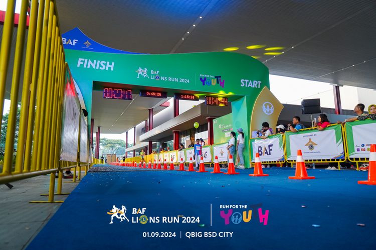 Race photo from BAF LIONS RUN 2024