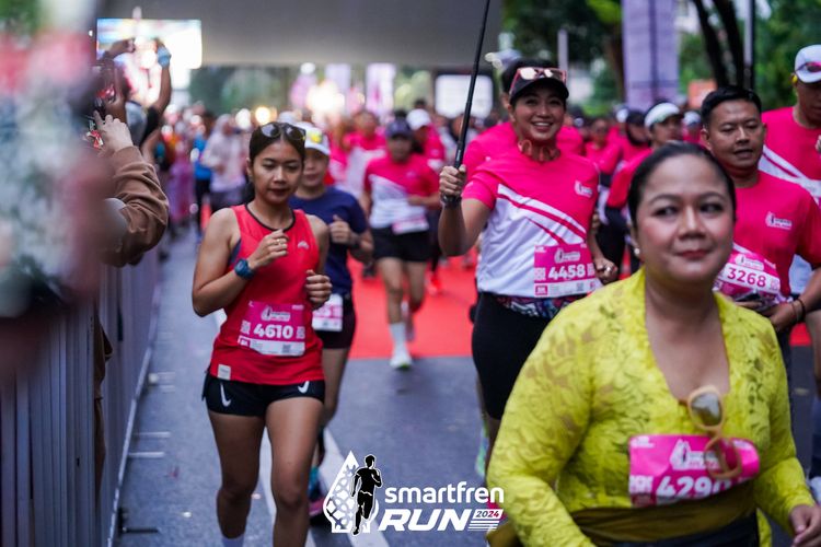 Race photo from Smartfren Run 2024