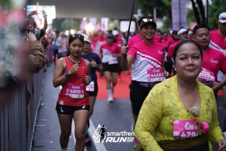 Race photo from Smartfren Run 2024