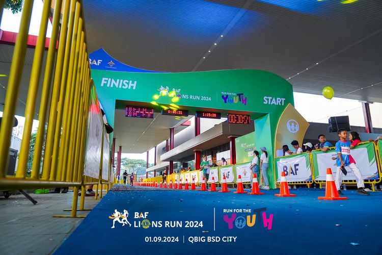 Race photo from BAF LIONS RUN 2024