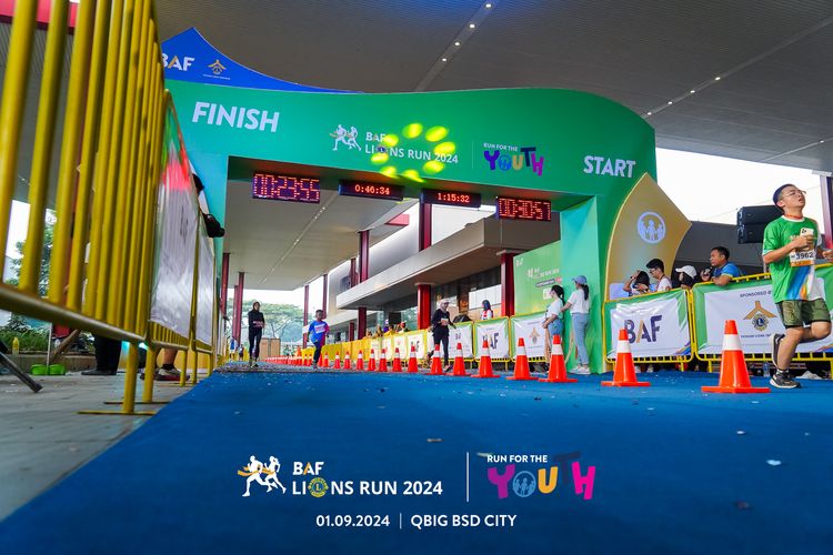 Race photo from BAF LIONS RUN 2024