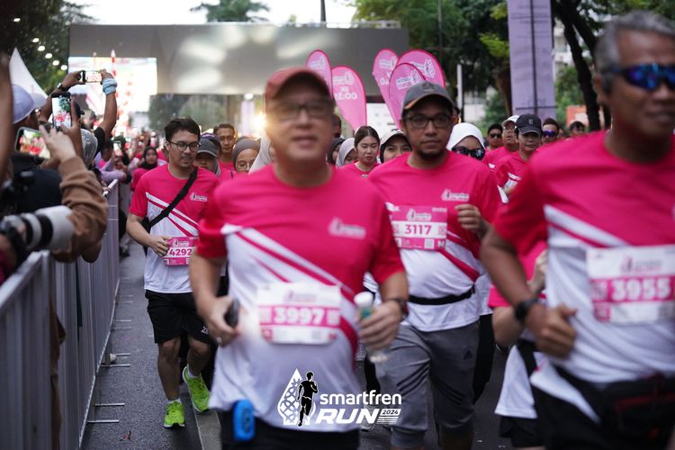 Race photo from Smartfren Run 2024