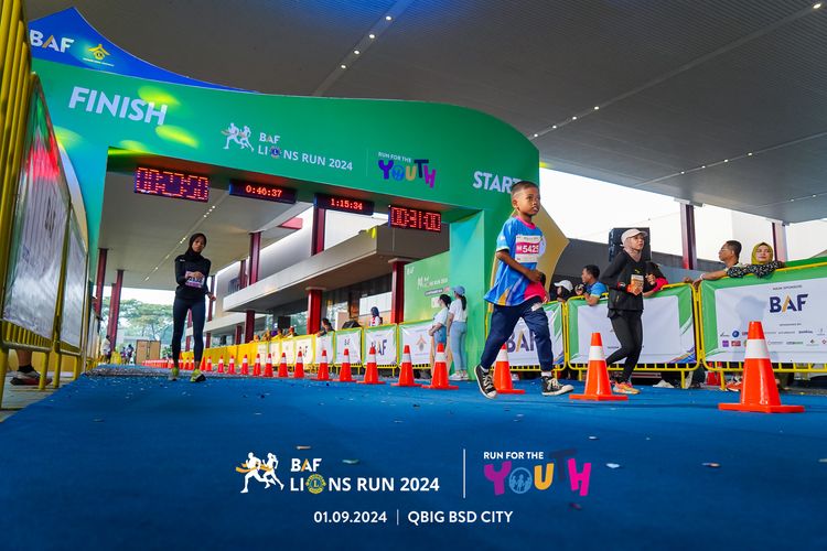 Race photo from BAF LIONS RUN 2024