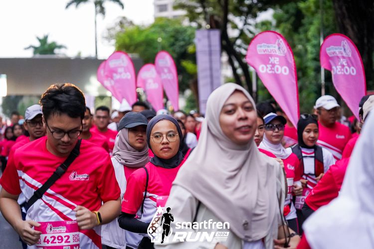 Race photo from Smartfren Run 2024