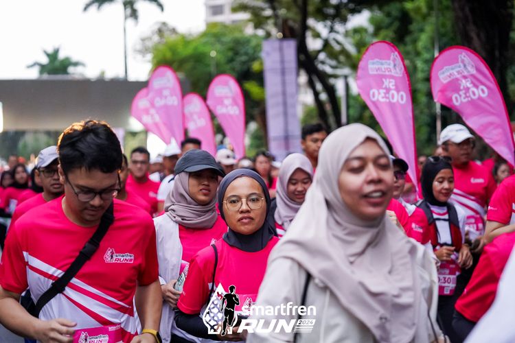 Race photo from Smartfren Run 2024