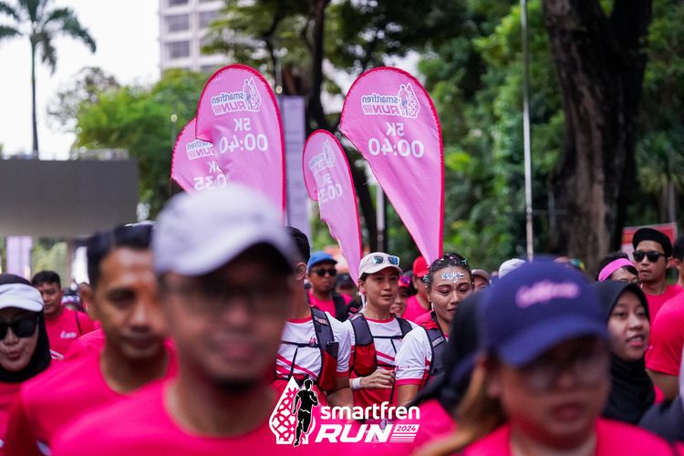 Race photo from Smartfren Run 2024