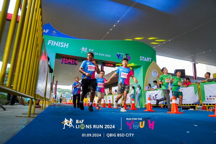 Race photo from BAF LIONS RUN 2024