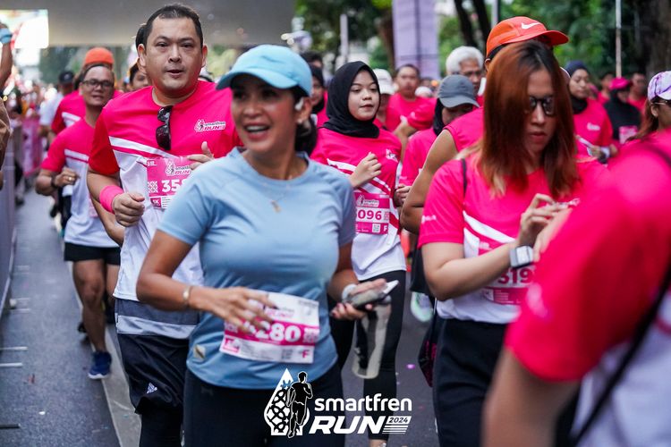 Race photo from Smartfren Run 2024