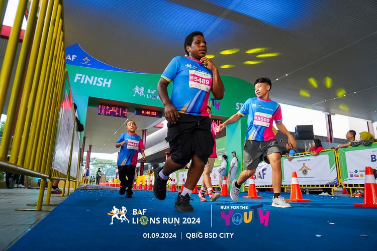 Race photo from BAF LIONS RUN 2024