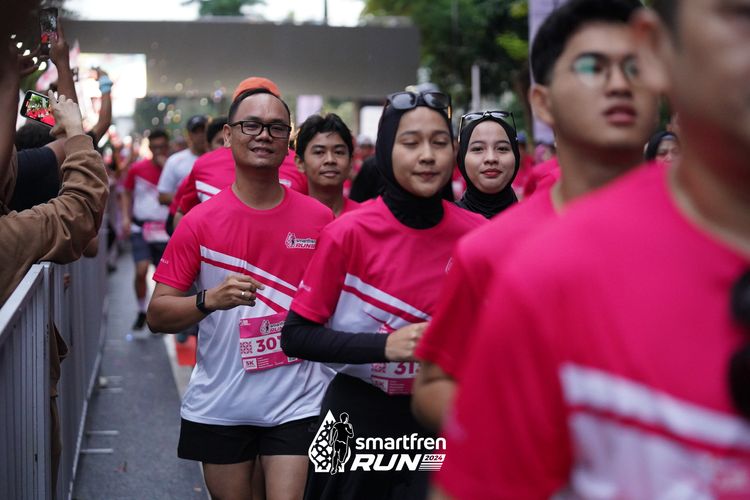 Race photo from Smartfren Run 2024
