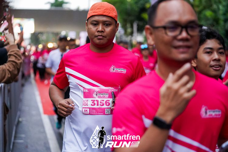 Race photo from Smartfren Run 2024