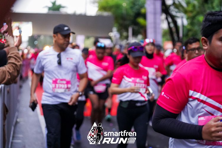 Race photo from Smartfren Run 2024