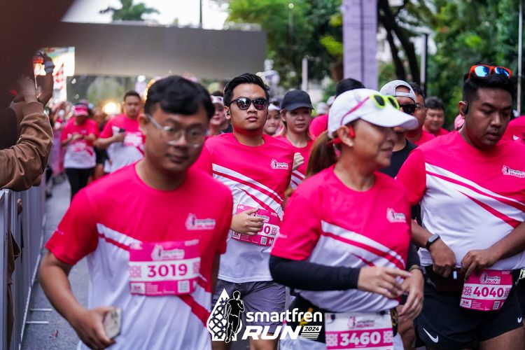 Race photo from Smartfren Run 2024