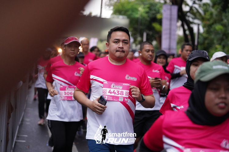 Race photo from Smartfren Run 2024