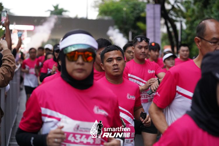Race photo from Smartfren Run 2024