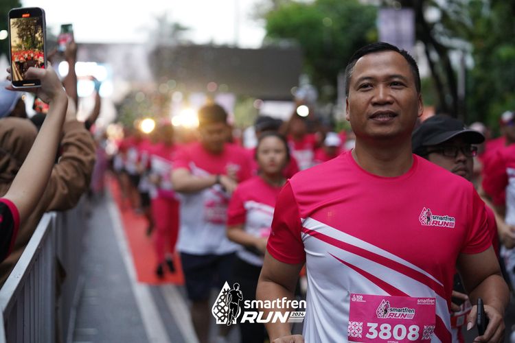 Race photo from Smartfren Run 2024