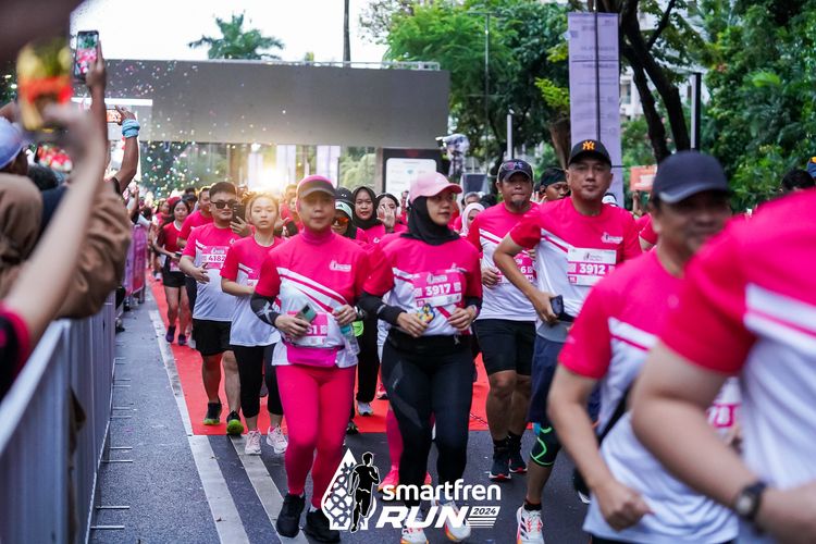 Race photo from Smartfren Run 2024