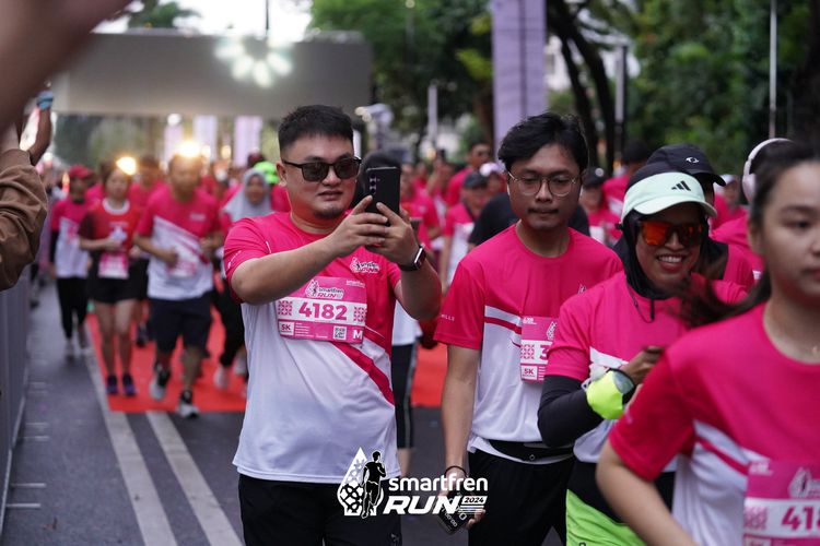 Race photo from Smartfren Run 2024
