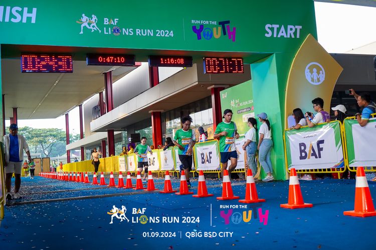 Race photo from BAF LIONS RUN 2024