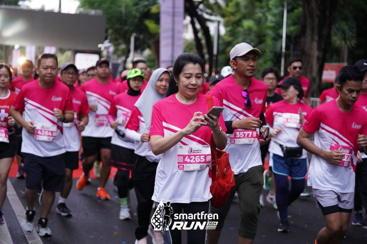 Race photo from Smartfren Run 2024
