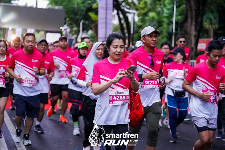 Race photo from Smartfren Run 2024