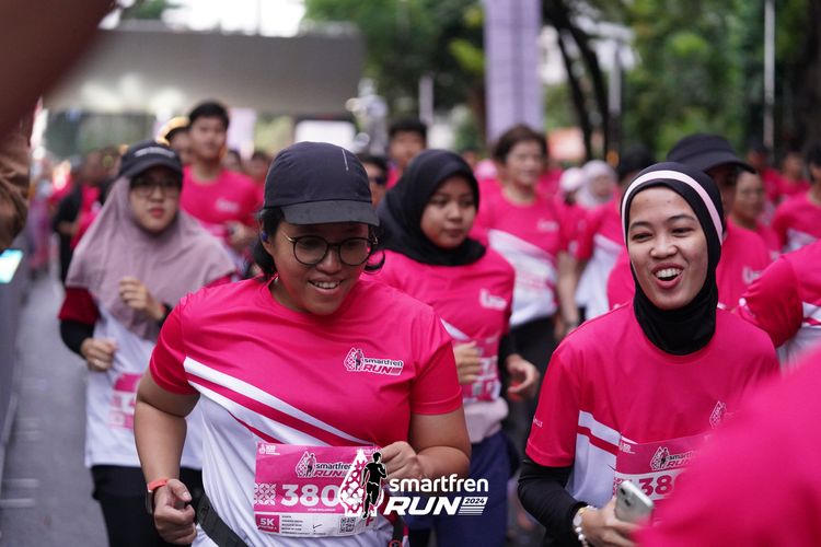 Race photo from Smartfren Run 2024