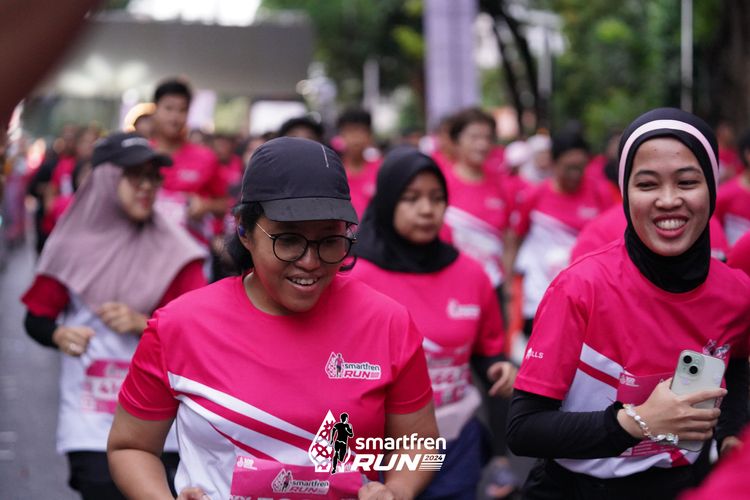 Race photo from Smartfren Run 2024