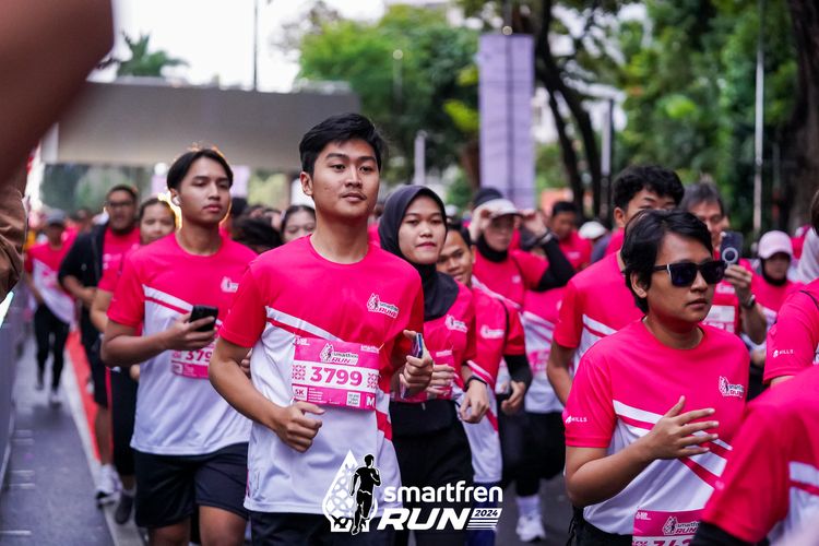 Race photo from Smartfren Run 2024