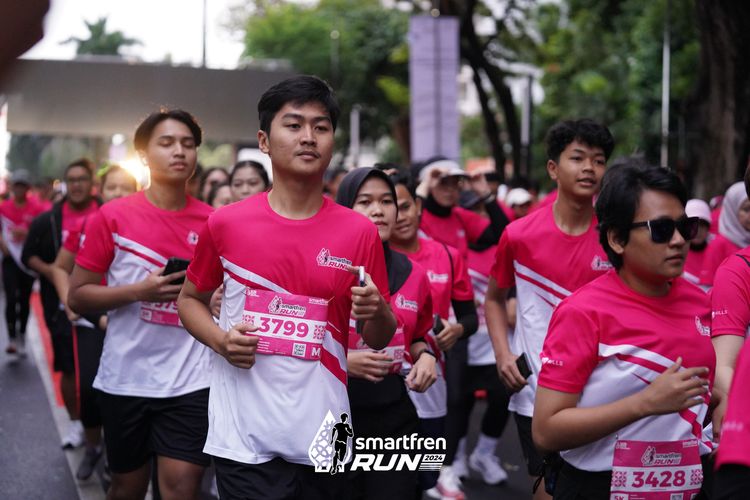 Race photo from Smartfren Run 2024