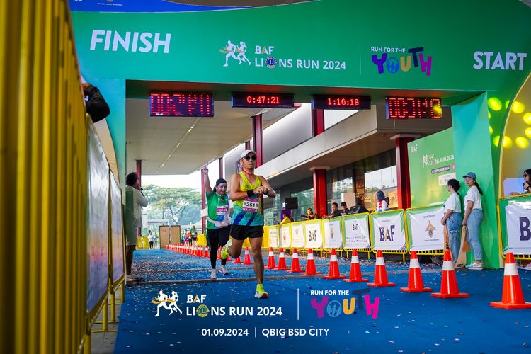 Race photo from BAF LIONS RUN 2024