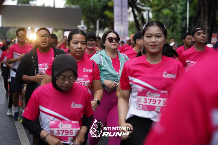 Race photo from Smartfren Run 2024