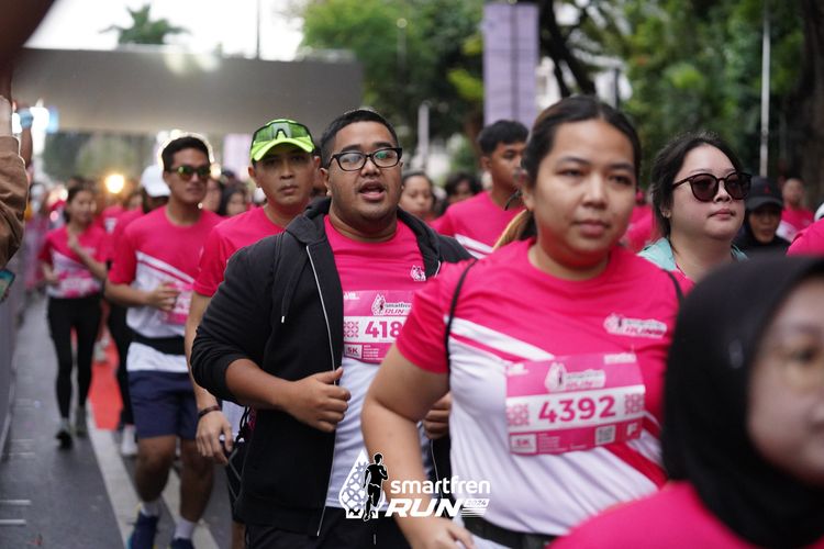 Race photo from Smartfren Run 2024