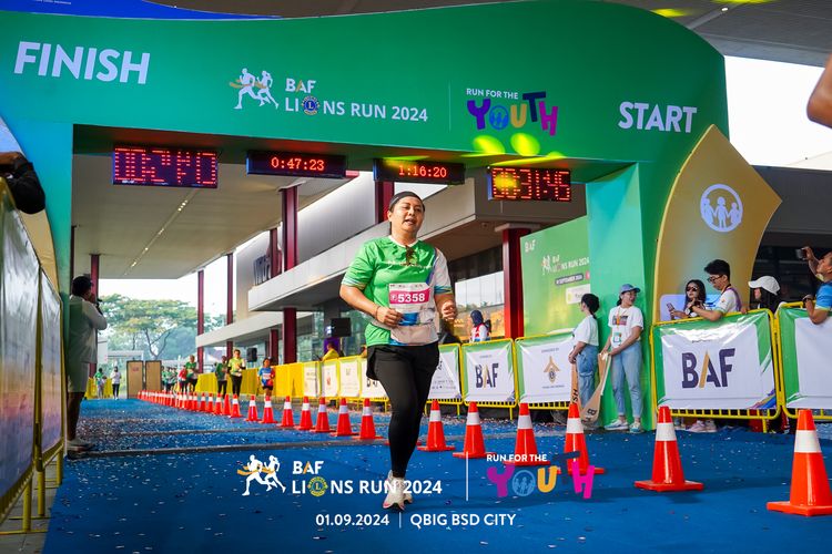 Race photo from BAF LIONS RUN 2024