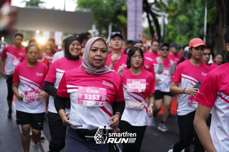 Race photo from Smartfren Run 2024