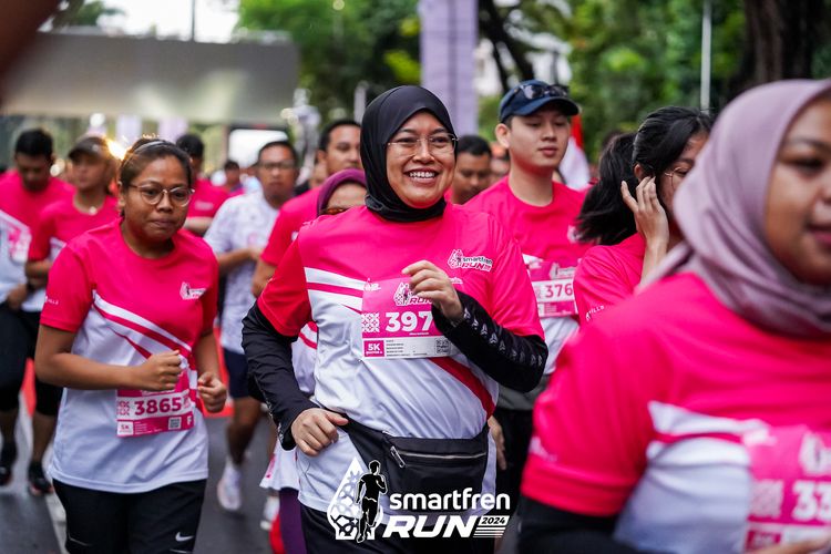 Race photo from Smartfren Run 2024