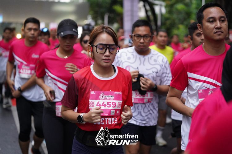 Race photo from Smartfren Run 2024