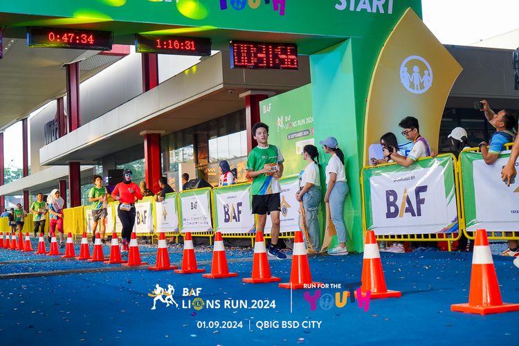 Race photo from BAF LIONS RUN 2024