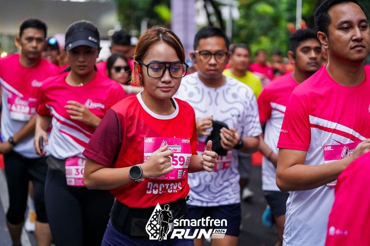 Race photo from Smartfren Run 2024