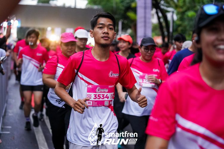 Race photo from Smartfren Run 2024