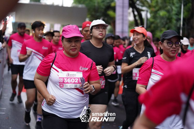 Race photo from Smartfren Run 2024