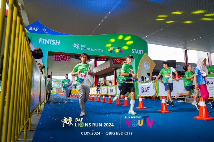 Race photo from BAF LIONS RUN 2024